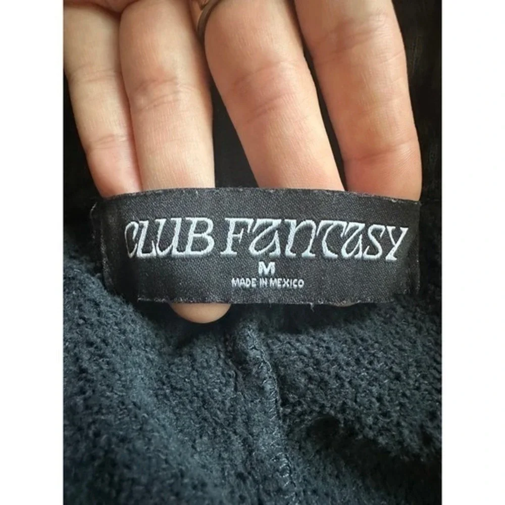 Club Fantasy Black/Pink Sweatpants size Medium‎ - Picture 3 of 3